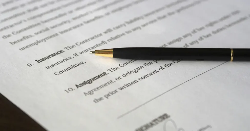 Insurance document with Personal Injury Protection (PIP) highlighted