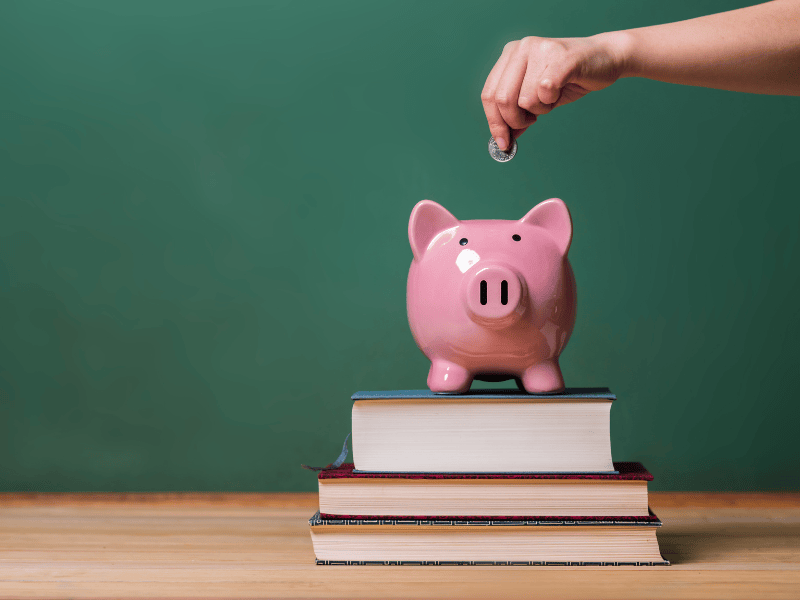 Transparent piggy bank representing Gen Z’s visual approach to saving money